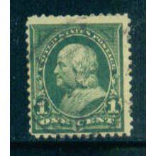 Used 279 1c Benjamin Franklin Barely Clears M04282