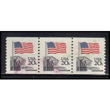 Used 1895 20c U.S. Flag Fine PNC 11/3 PA2229