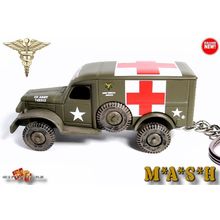 RARE KEYCHAIN DODGE WC54 ✪ MEDEVAC AMBULANCE WW2 KOREA MASH