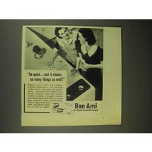 1942 Bon Ami Cleanser Ad - So Quick, Cleans So Well