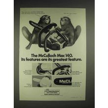 1977 McCulloch Mac 140 chainsaw Ad - Its Features