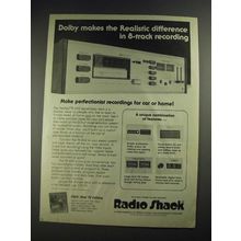 1977 Radio Shack TR-802 Record/Play 8-Track Deck Ad