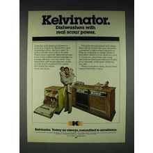 1980 Kelvinator Dishwasher Ad - Real Scour Power