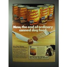 1980 Ken-L Ration Tender Chunks Dinners Dog Food Ad