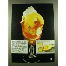 1983 Dole Sliced Pineapple Ad - Dole uses only the best part of the pineapple
