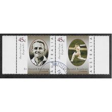 AUS 1997 SE~TE PAIR 45c ' AUSTRALIAN LEGENDS' FINE USED (EBID60-840)
