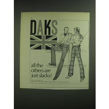1974 DAKS Pants Ad - All the others are just slacks