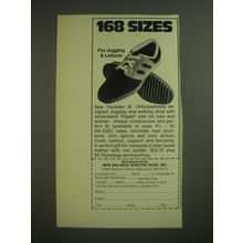 1974 New Balance Trackster III Shoes Ad - 168 Sizes for Jogging & Leisure