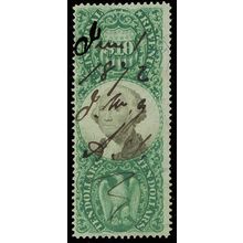 R149 Scarce $10 Revenue Stamp - Completely Sound Cat $400.00 - Stuart Katz