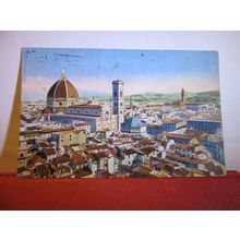 FIRENZE, FLORENCE, ITALY used antique postcard. 1924 postmark #