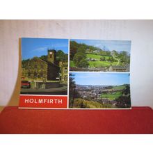 multiview, HOLMFIRTH, YORKSHIRE. used postcard, by Bamforth 1984 postmark =