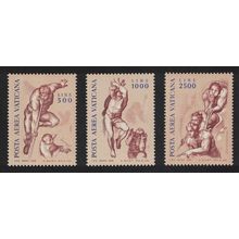 Vatican Michelangelo 3v 1976 MNH SG#651-653 Sc#C60-C62