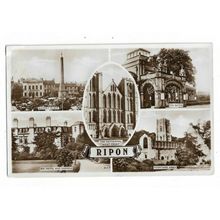 Ripon, Yorkshire, Multiview RP Postcard.
