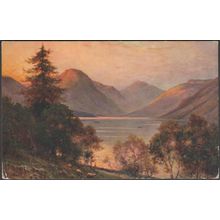 Wastwater and Great Gable, Cumberland, c.1930 - Salmon Postcard