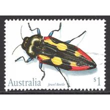 AUSTRALIA 1991: INSECTS - $1 JEWEL BEETLE ORCHID USED (G8)