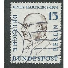 BERLIN -1957 15pf 'PORTRAITS -F. HABER' FINE USED (EBID49-655)