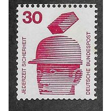 GER 1971 M/M 30pf 'HEALTH AND SAFETY' (EBID53-796)