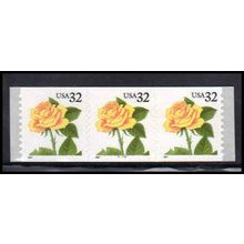 3054 32c Yellow Rose Very Fine MNH PNC 8888/3 PA3697
