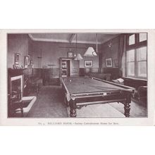 Billiard Room Surrey Convalescent Home For Men Old Rare Postcard