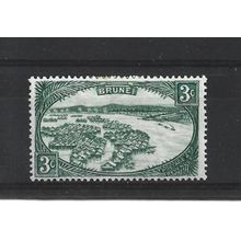Brunei.SG81 3c Native Houses,Water Village.Mounted Mint.Aug25