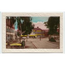Station Road Letchworth Postcard RP Hertfordshire