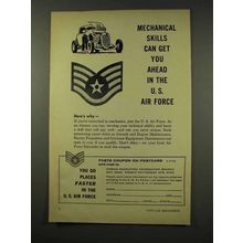 1956 U.S. Air Force Ad, Mechanical Skills Get You Ahead