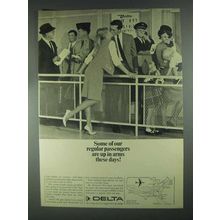 1967 Delta Airlines Ad - Up in Arms These Days