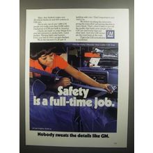 1984 GM General Motors Ad - Safety is a Full-Time Job
