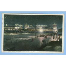 New Jersey Atlantic City Young's New Million Dollar Pier View Of Large Old~753