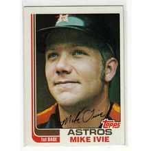 1982 Topps baseball card 734 Mike Ivie- Astros