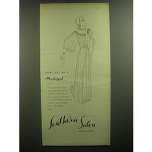 1947 Lentheric Salon Ad - Right out of a Madrigal