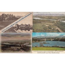 Llanfair Welsh Tongue Twister Wales Old Menai Straits 4x Postcard