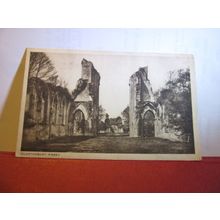 GLASTONBURY ABBEY, Somerset. used antique postcard by F. Bond (local). 1920 pm #