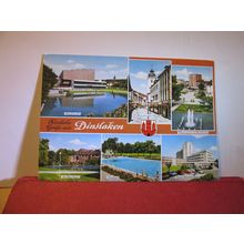 multiview, DINSLAKEN, WESEL, GERMANY used postcard 1984 pm =