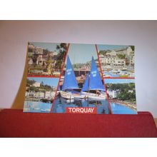 multiview, TORQUAY, DEVON used postcard. by Colourmaster 1979 pm =