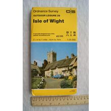 1985 OS Outdoor Leisure Map sheet 29 Isle of Wight, 1:25 000