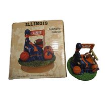 Ed Variety Store Vintage Illinois Candle Cover Collegiate Licensed Product