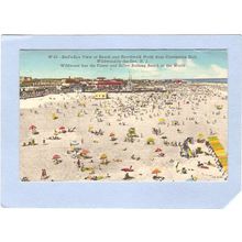 New Jersey Wildwood By The Sea Birds Eye View Of Beach & Boardwalk North F~740