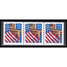2913 32c U.S. Flag Over Porch Very Fine MNH SG PNC 11111/3 Z5489