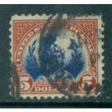 Used 573 $5 Freedom Statue Fine T0059