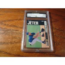 1994 Collectors Choicer, Graded Near Mint 8, DEREK JETER Rc, White Letter