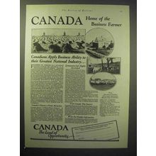 1929 Canada Government Information Bureau Ad