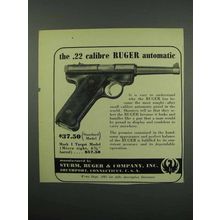 1952 Ruger Standard Pistol Ad