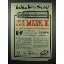 1952 Western Super Match Mark III Ammunition Ad