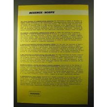 1970 Hughes Aircraft Ad - Intelsat IV Satellite