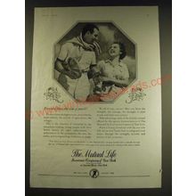 1938 The Mutual Life Insurance Company of New York Ad - Forward flows the tide