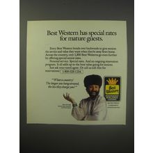 1990 Best Western Motel Ad - Yakov Smirnoff - Best Western has special rates
