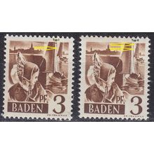 GERMANY Alliiert Franz. Zone [Baden] MiNr 0002 yv I,II ( **/mnh ) [01]