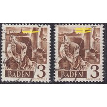 GERMANY Alliiert Franz. Zone [Baden] MiNr 0002 yv I,II ( O/used ) [01]