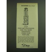 1969 Step Perfume Dispensers Ad - Step Perfume dispensers give you more